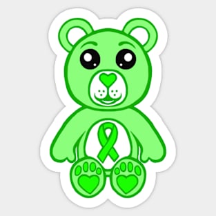 Green Warrior Bear Sticker